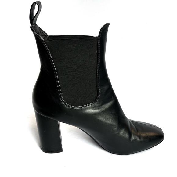 KOI Footwear block heel Chelsea boot black Faux Leather size 8 UK - US 9.5 - Picture 2 of 10